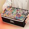 262 Colors Alcohol Markers – Dual Tip Permanent Art Marker Set with Fine & Chisel Tips, Alcohol-Based Ink, Carrying Case for Adult Coloring, Drawing, Painting, and Illustration
